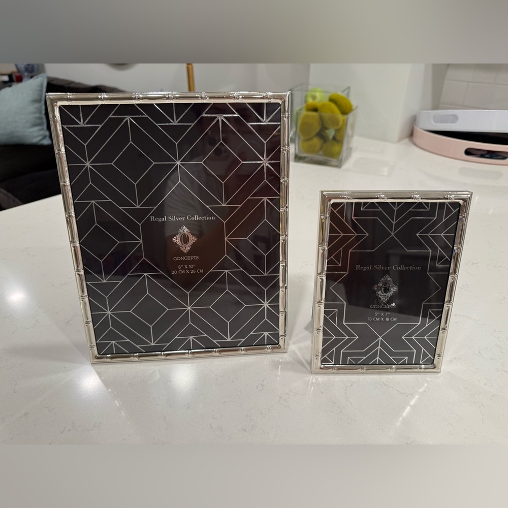 Z Gallerie Geometric Silver Photo Frame